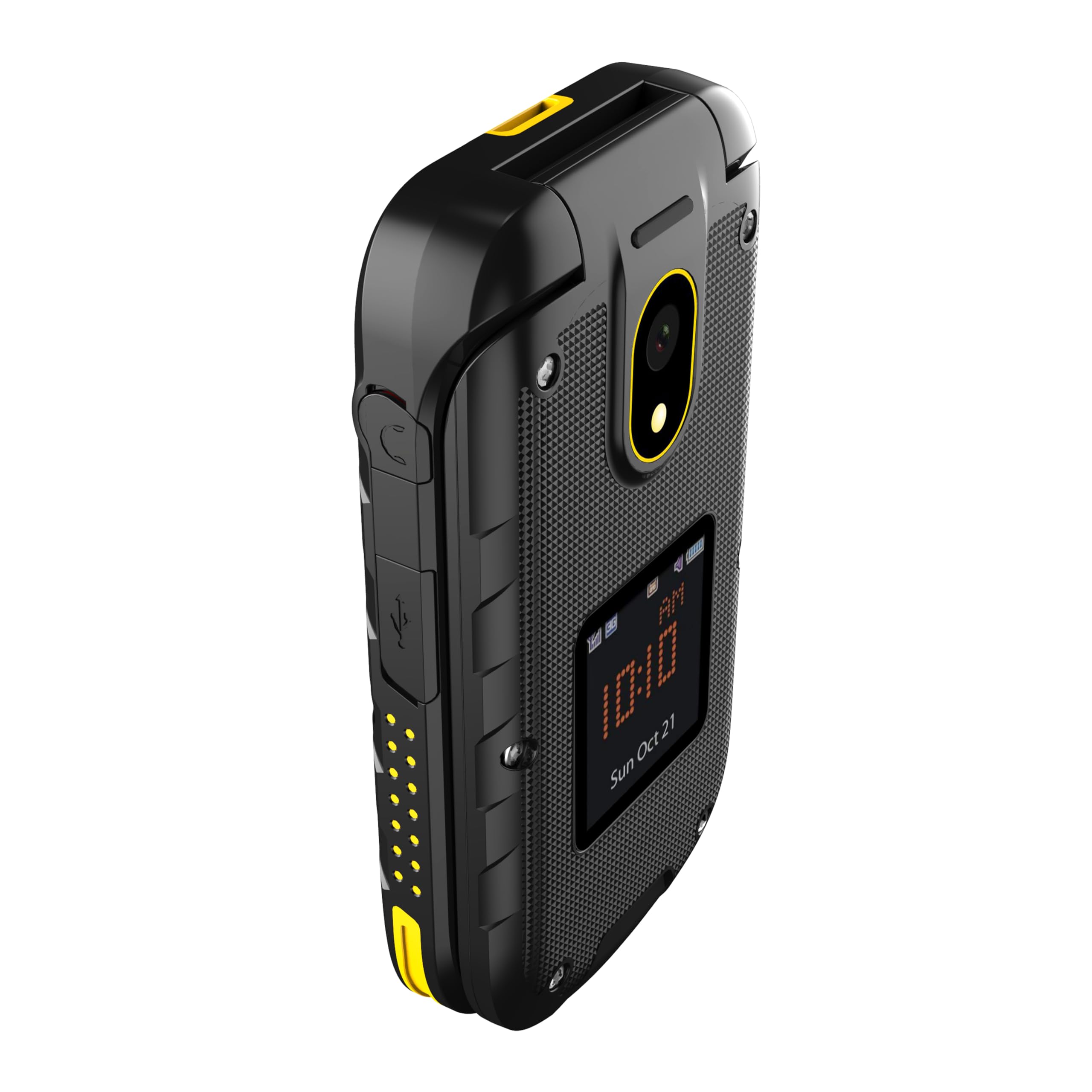 robusto telefono flip HAMMER Bow LTE 4G senza contratto impermeabile antipolvere IP68 robusto con grande batteria da 1200mah