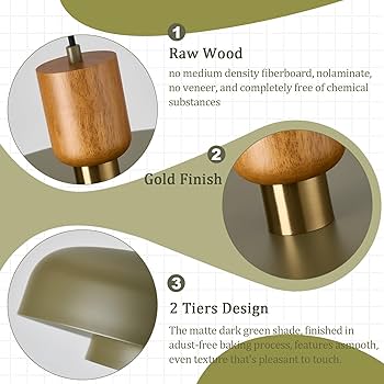 mi-tan0619ページ Mid Century Chandelier 19.68 inch, Natural Wood and Brass