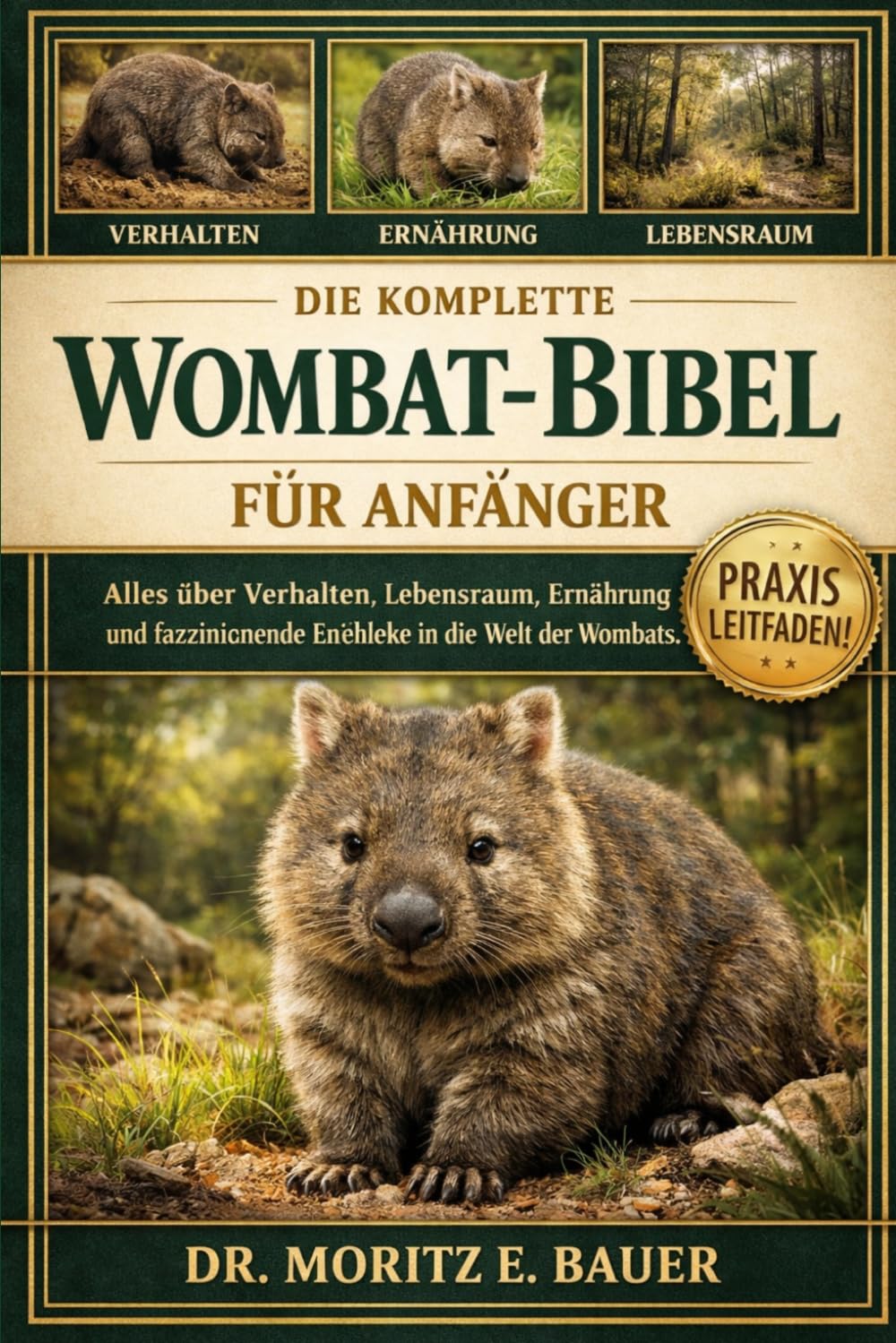 DIE KOMPLETTE WOMBAT-BIBEL FÜR ANFÄNGER: Alles, was Sie über Wombats wissen müssen : Artenübersicht und Verhalten, natürlicher Lebensraum und.....wichtiges Wissen für Anfänger und Liebhaber.