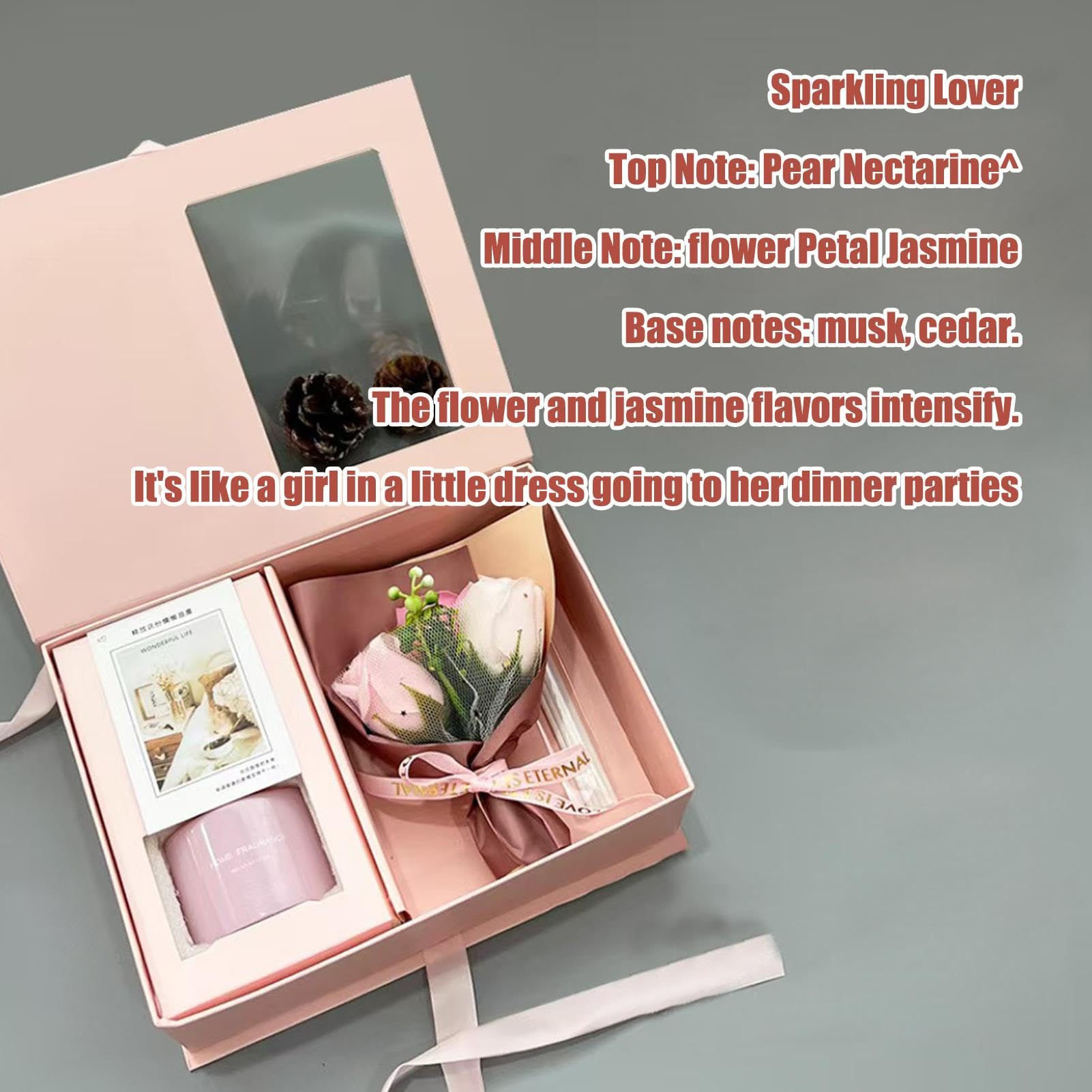 Caja difusora de aromaterapia, Juego de Regalo de aromaterapia de 120 ml, Caja de Regalo de aromaterapia, Elegante Caja de Get Well Soon, Cesta de SPA de Fragancia con Flor para Mujeres, Madres, | Varilla difusora de aromaterapia creativa, difusor de vari