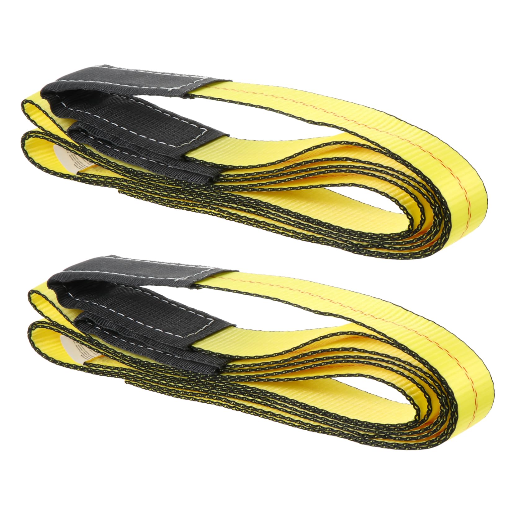 MUCKLILY 2pcs Sling Heavy Duty Lifting Straps Industrial Flat Eye-Eye Rope Cargo Lifting Straps Tree Saver Strap Crane Straps Crane Towing Strap Rigging Straps Polyester