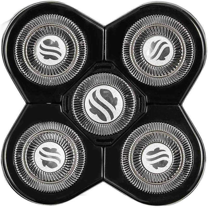 Cabeça de reposição Skull Shaver Forte com 5 lâminas, para uso seco e úmido, à prova d’água