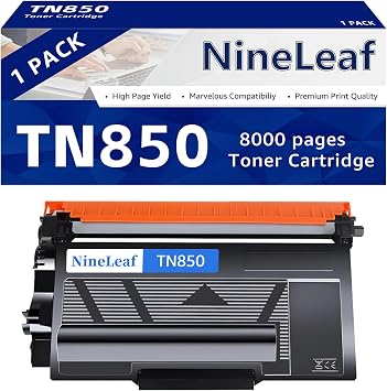 TN850 Toner Cartridges 1Pack High Yield Compatible for Brother TN-850 TN820