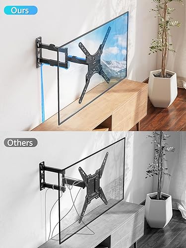 Miniatura 8 de MOUNTUP Soporte de TV de movimiento completo para televisores de 26 a 50 pulgadas, kit de hardware de montaje universal para TV