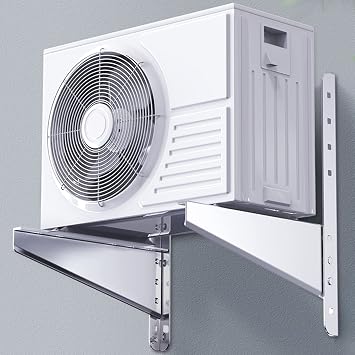 Universal Outdoor Mini Split Mounting Bracket, Heavy Duty Support Frame for Air Conditioner Condenser Units, Outdoor Wall Mounting Bracket for Heat Pump Systems, Rust Free Stainless Steel