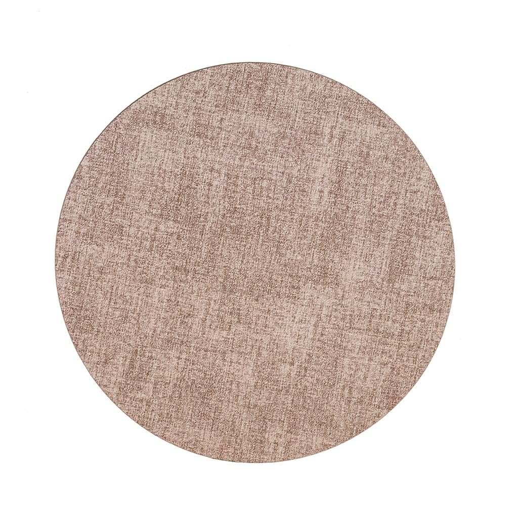Round Pvc Leather Placemat Cloth Western Hotel Table Mat Waterproof Oil Insulation