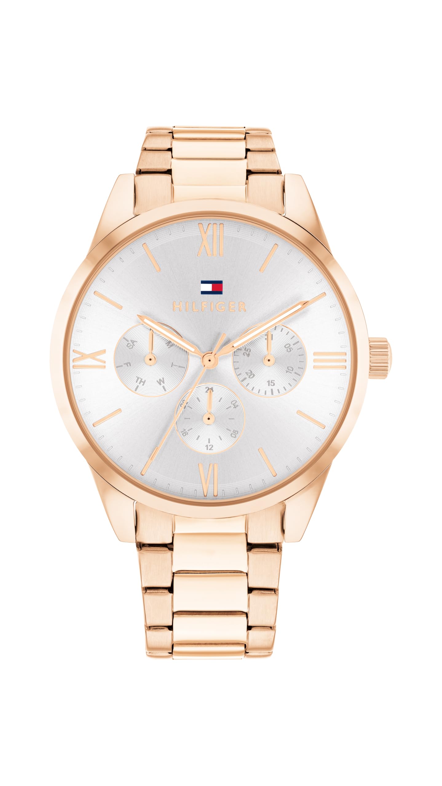 Tommy Hilfiger Analogue Multifunction Quartz Watch for Women with Stainless Steel Bracelet