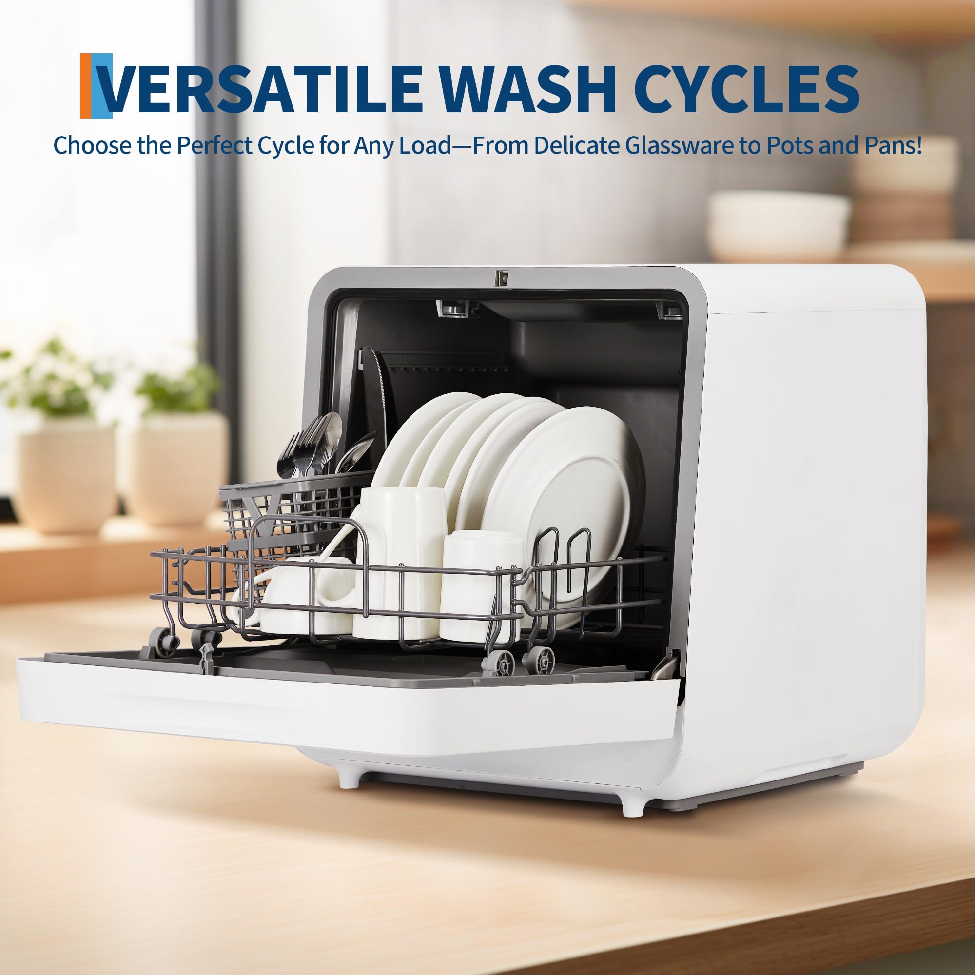 Snapklik.com : Compact Portable Countertop Dishwasher