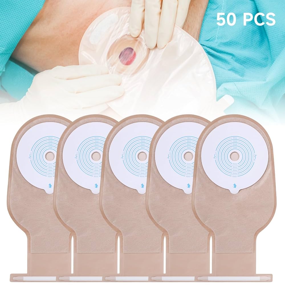 Amazon.com: 50 PCS Colostomy Bags, Convenient Ostomy Bag
