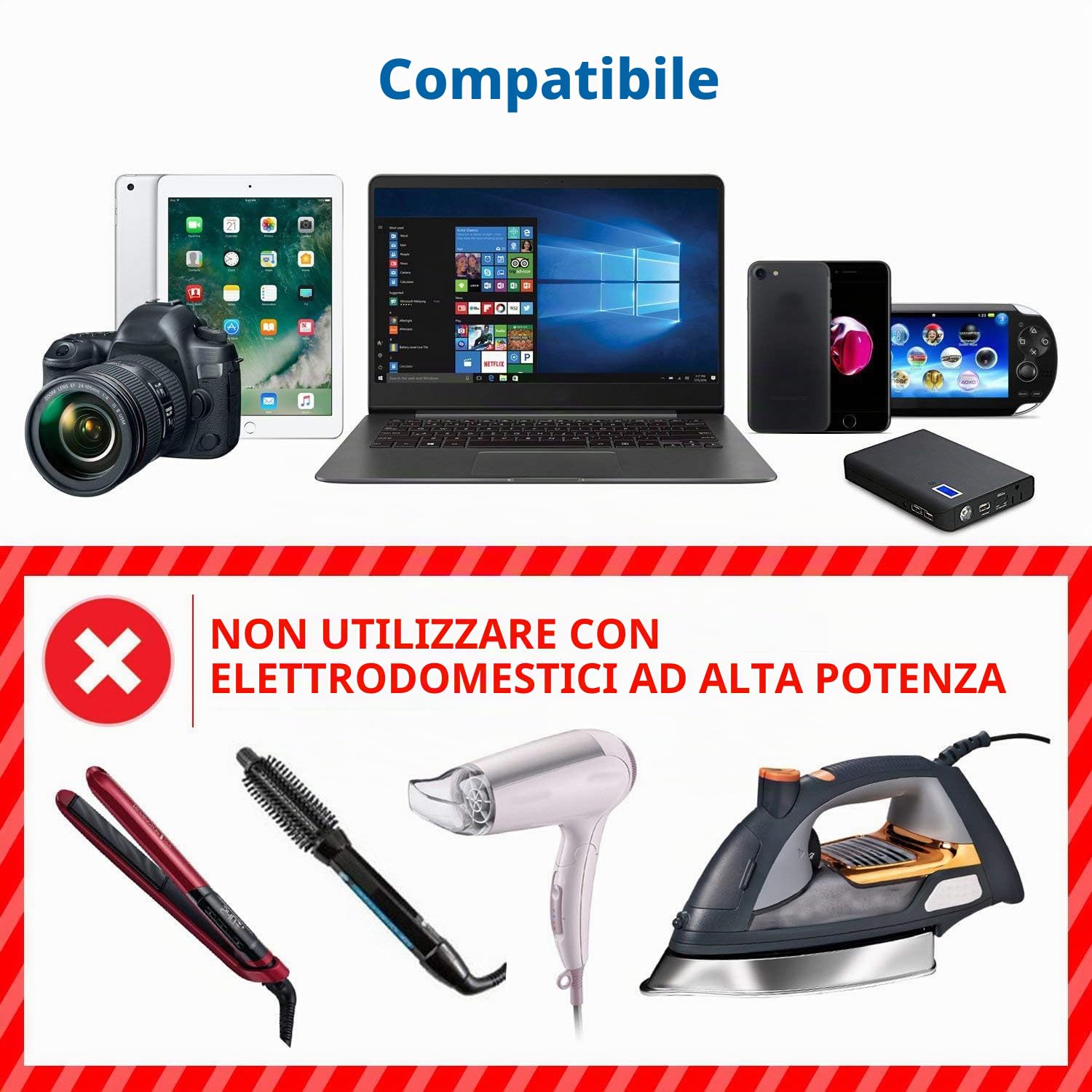 Spina Adattatore Svizzera/Liechtenstein a UE 3 pin a 2 pin per Presa DE FR IT ES Nero 1 Pezzo