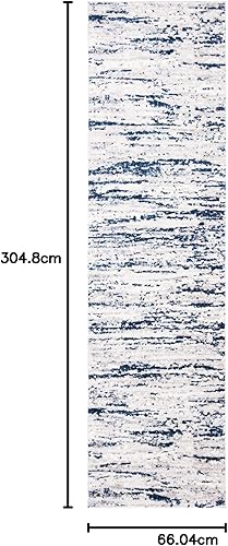 Miniatura 41 de SAFAVIEH Amelia Collection - Alfombra de área de 9 x 12 pies, gris y azul marino, diseño abstracto moderno, no desprende pelusa y de fácil cuidado