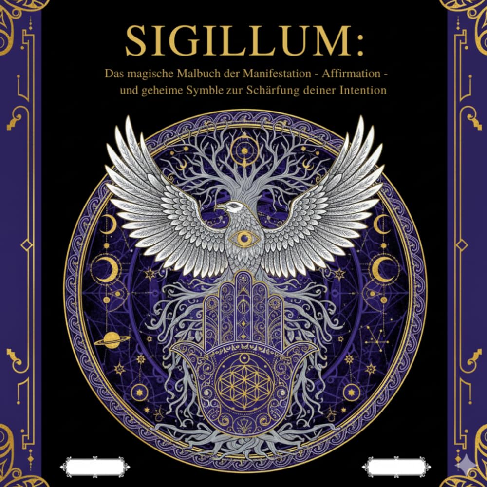 SIGILLUM: Das magische Malbuch der Manifestation - Affirmation - und geheime Symbolde zur Schärfung deiner Intention: Manifestiere deine Träume: ... 31 kraftvolle Symbole und Affirmationen