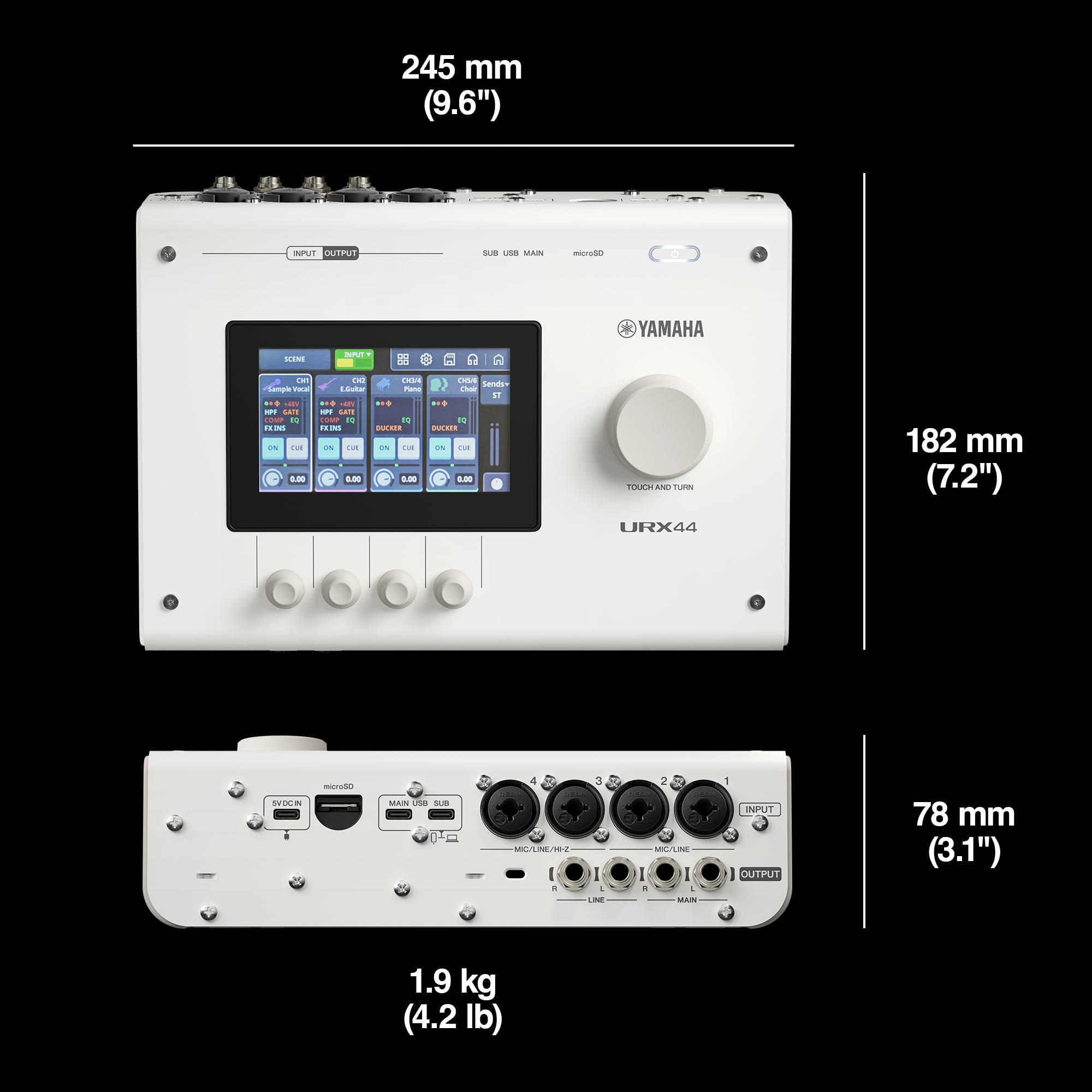 Amazon.co.jp: ヤマハ(YAMAHA) URX44 6イン/4アウトデュアルUSB-C