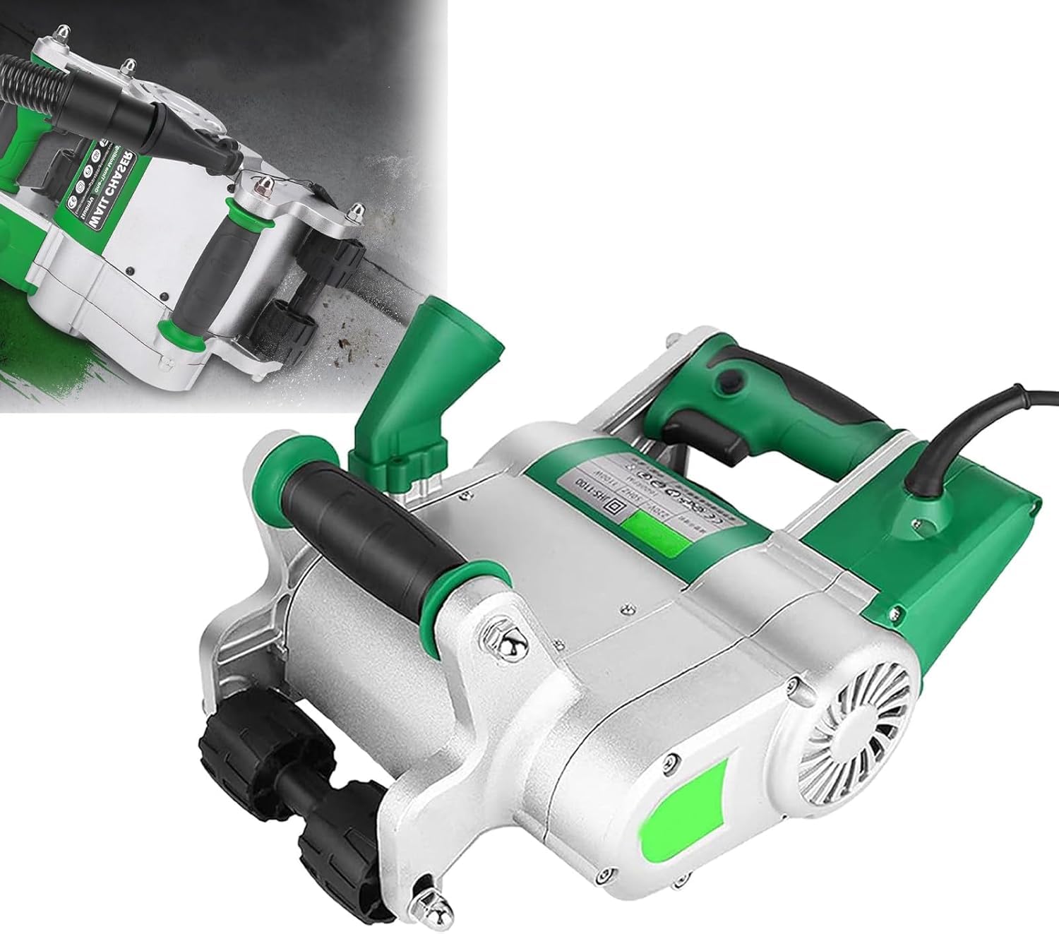 Yxzqloz Red 220V 1100W Electric Grooving Machine Is Suitable For Grooving Walls, Bricks, Granite, And Marble, For Precise Cuts.