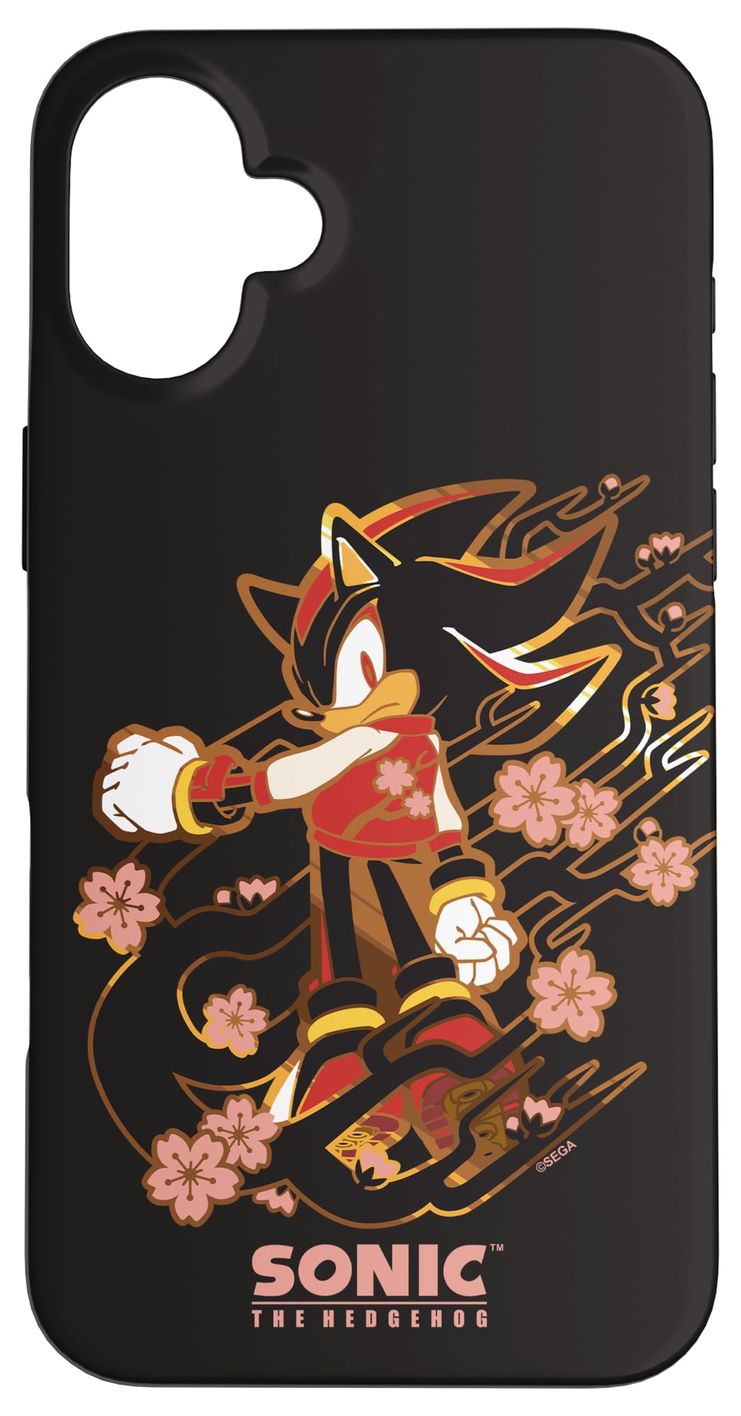 Sonic The Hedgehog - Shadow with Cherry Blossoms Case for iPhone 16 Plus