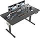 Alebert 電動式 昇降デスク 昇降式デスク 幅140*奥行70cm スタンディングデスク コード収納用ボックス付き USB充電可能 高さメモリー機能 障害検知 静音 ゲーミングデスク パソコンデスク 昇降式テーブル オフィスワークテーブル 作業机 (ブラック)