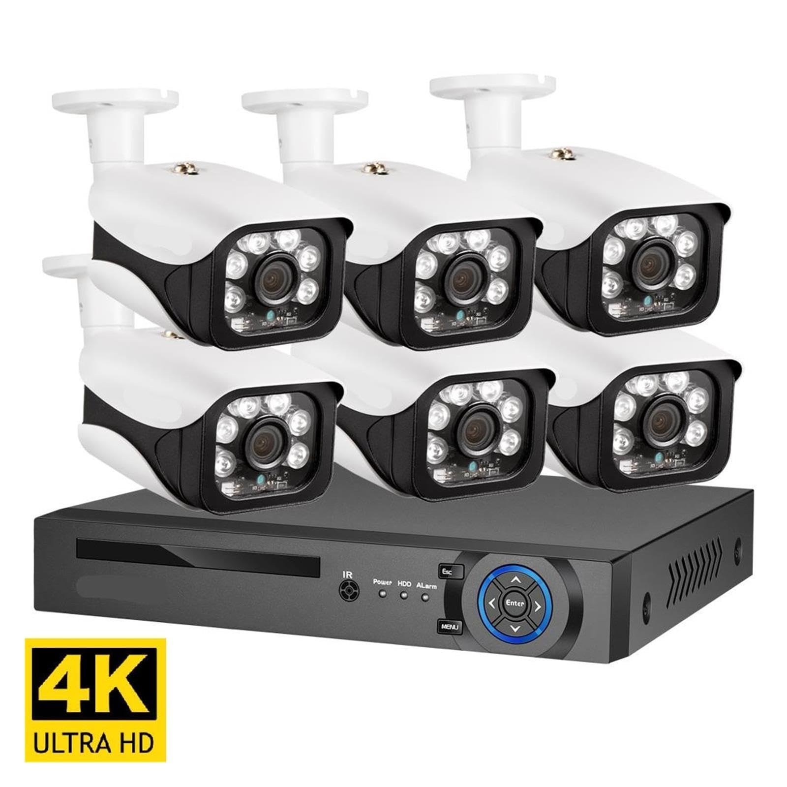 Sistema di telecamere di sicurezza NVR PoE 4K da 8 MP