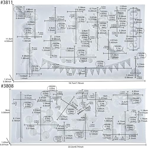 Miniatura 2 de Moldes de silicona para fondant de carnaval de circo, parque de atracciones para baby shower, decoración de pasteles de cumpleaños, decoración de