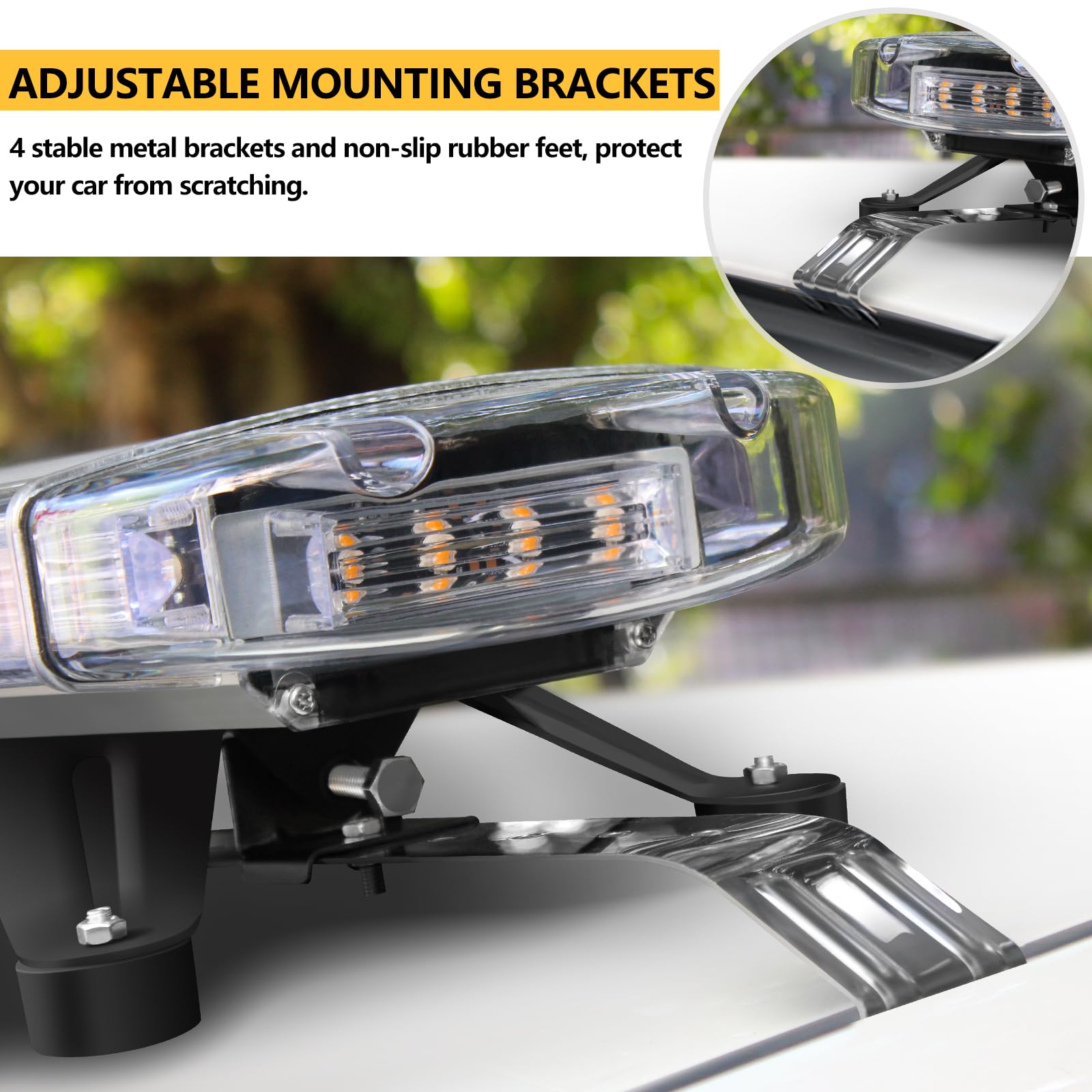 Grand General 81810 Luce LED Ambra Strobo Ad Alta Potenza – Montaggio Superficiale, 6 LED