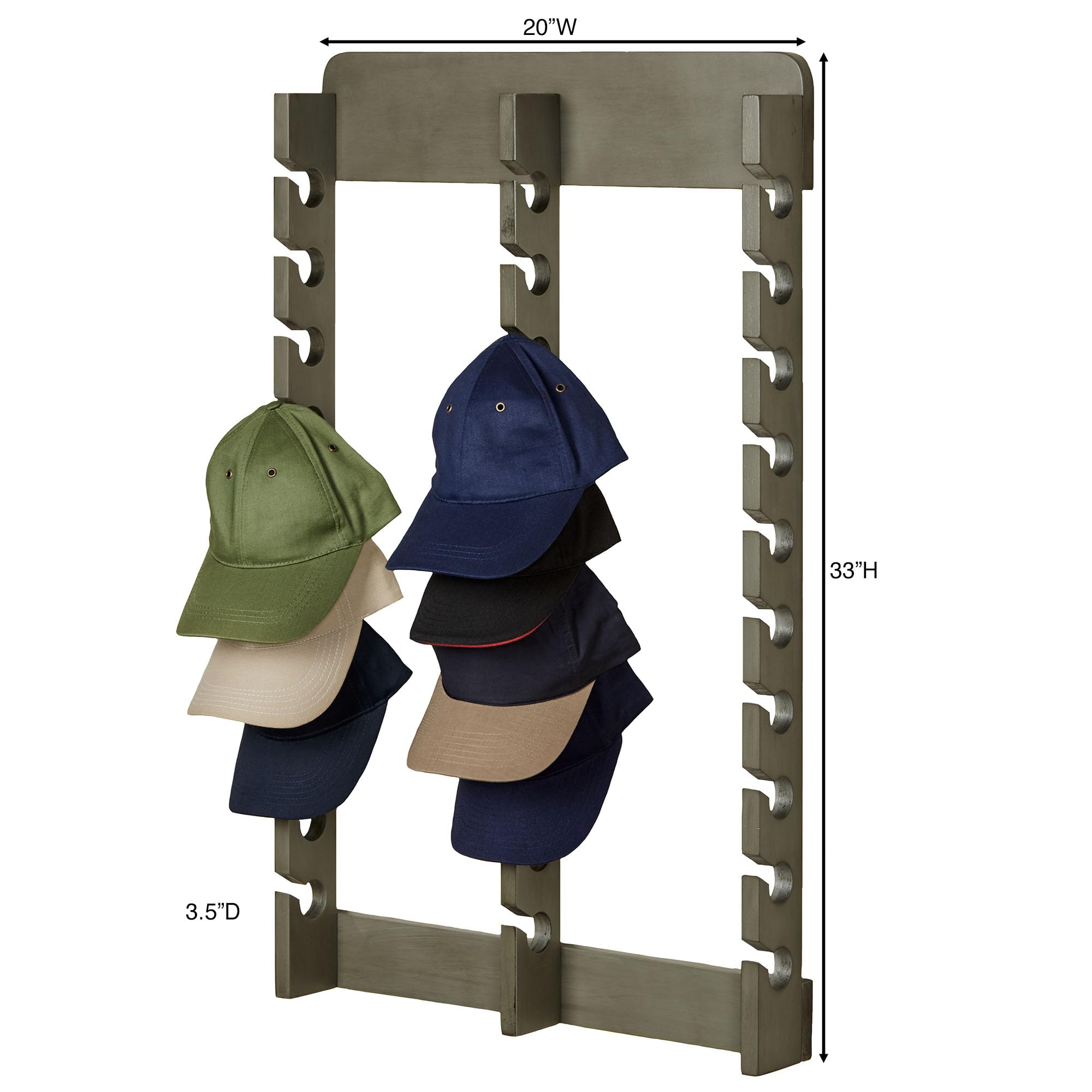 Amazon.com: Touch of Class Wooden Ball Cap Display Wall Rack