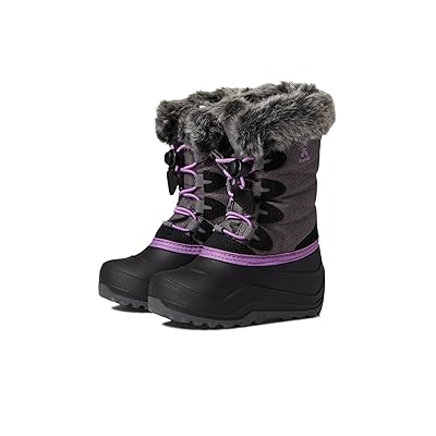 Kamik Kids Snowangel (Toddler/Little Kid/Big Kid) Girls Shoes Charcoal/Orchid
