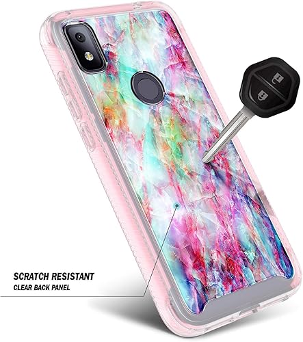 Miniatura 5 de NZND Funda para T-Mobile REVVL 4 con protector de pantalla integrado, protección de cuerpo completo a prueba de golpes, resistente a los impactos,