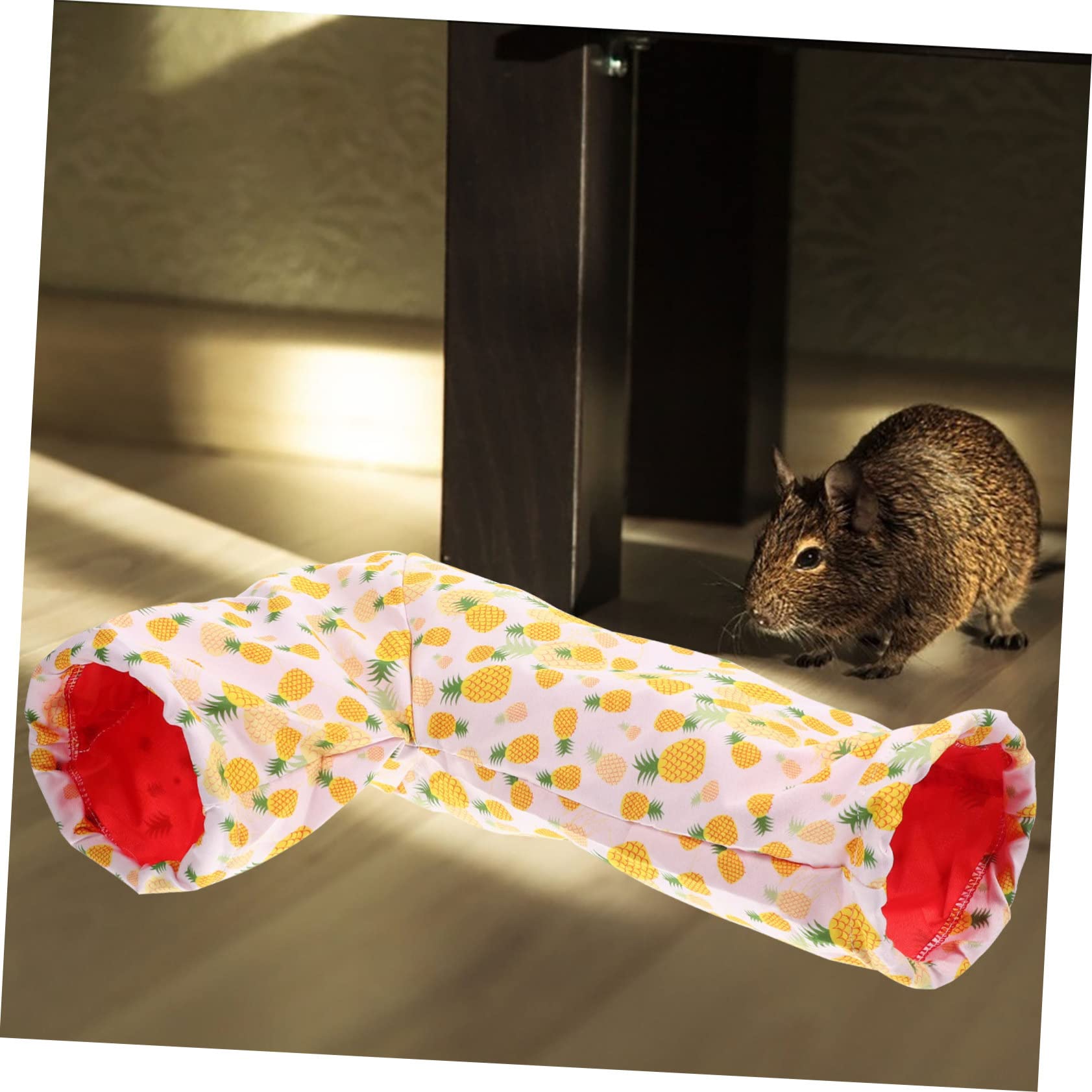 BESPORTBLE 5pezzi Tunnel Per Criceti e Piccoli Animali Giocattolo Per Nascondiglio Casa Per Conigli e Roditori Design Unico e Confortevole Adatto Gabbie e Ambienti Domestici Ananas