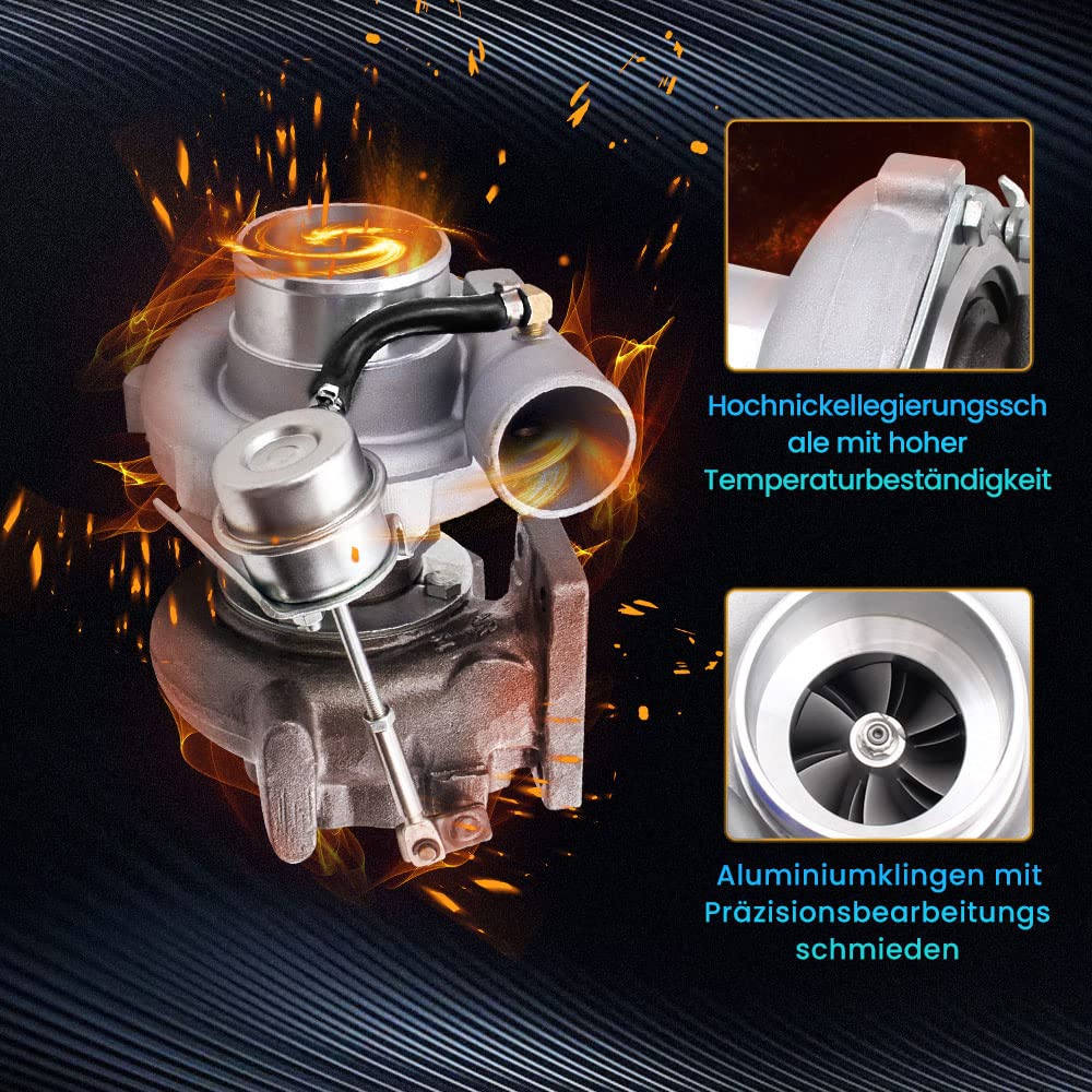 maXpeedingrods Turbocompressore per tutti i motori da 1,5 L-2,0 L, per tutti i motori a 4 cilindri
