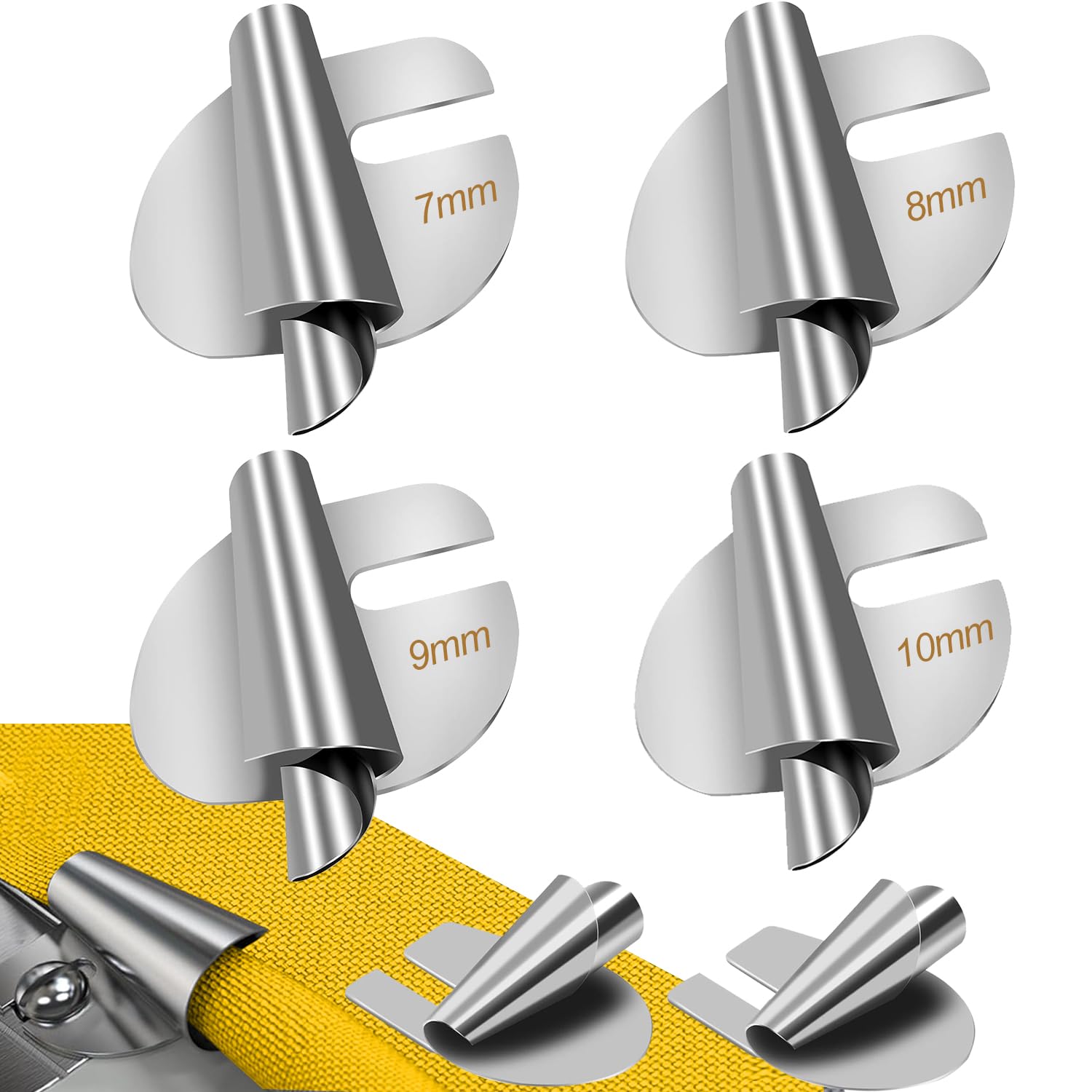 6 Pcs Pieds Ourlet Roulé 5-10mm Pour Machine à Coudre - Accessoires Couture Ourlets Parfaits