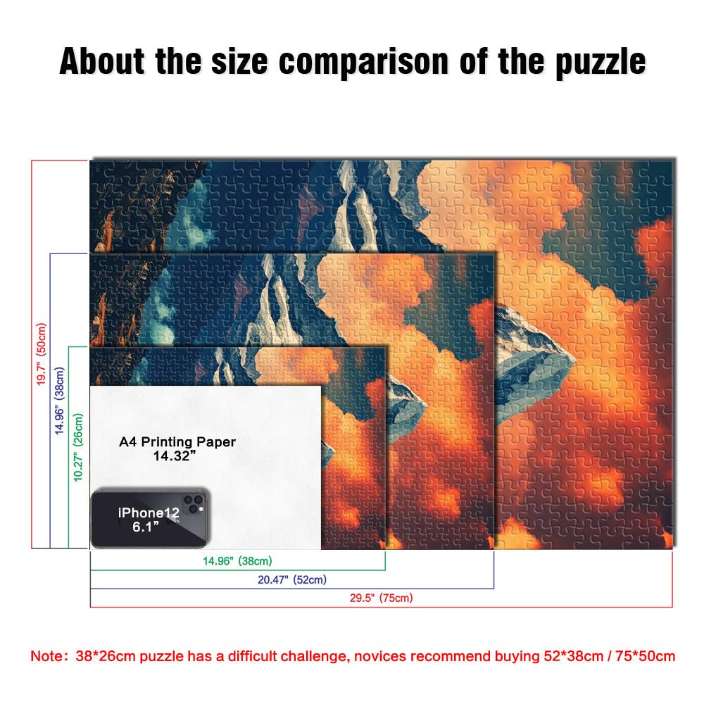 Puzzle 2000 pièces pour Adultes Spring Mountains - Terrasse Tranquille Jeu de Quiz Offrir en Cadeau à Toute la Famille 70x100cm