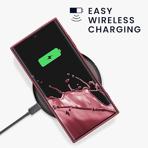 Miniatura 5 de kwmobile Funda compatible con Samsung Galaxy S23 Ultra - Funda protectora de silicona TPU suave y delgada, color rosa oscuro