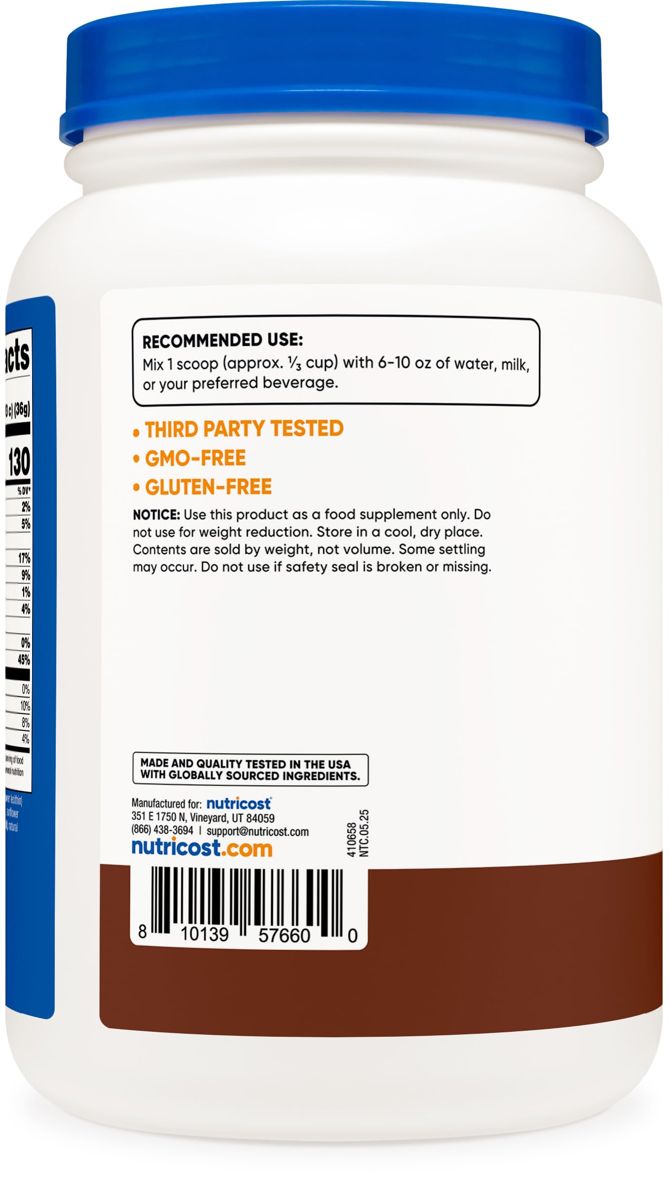 Nutricost Hydrolyzed Whey Protein Powder (Chocolate) 2 LBS - Whey Protein Hydrolysate, 25g of Protein, GMO-Free, Gluten-Free