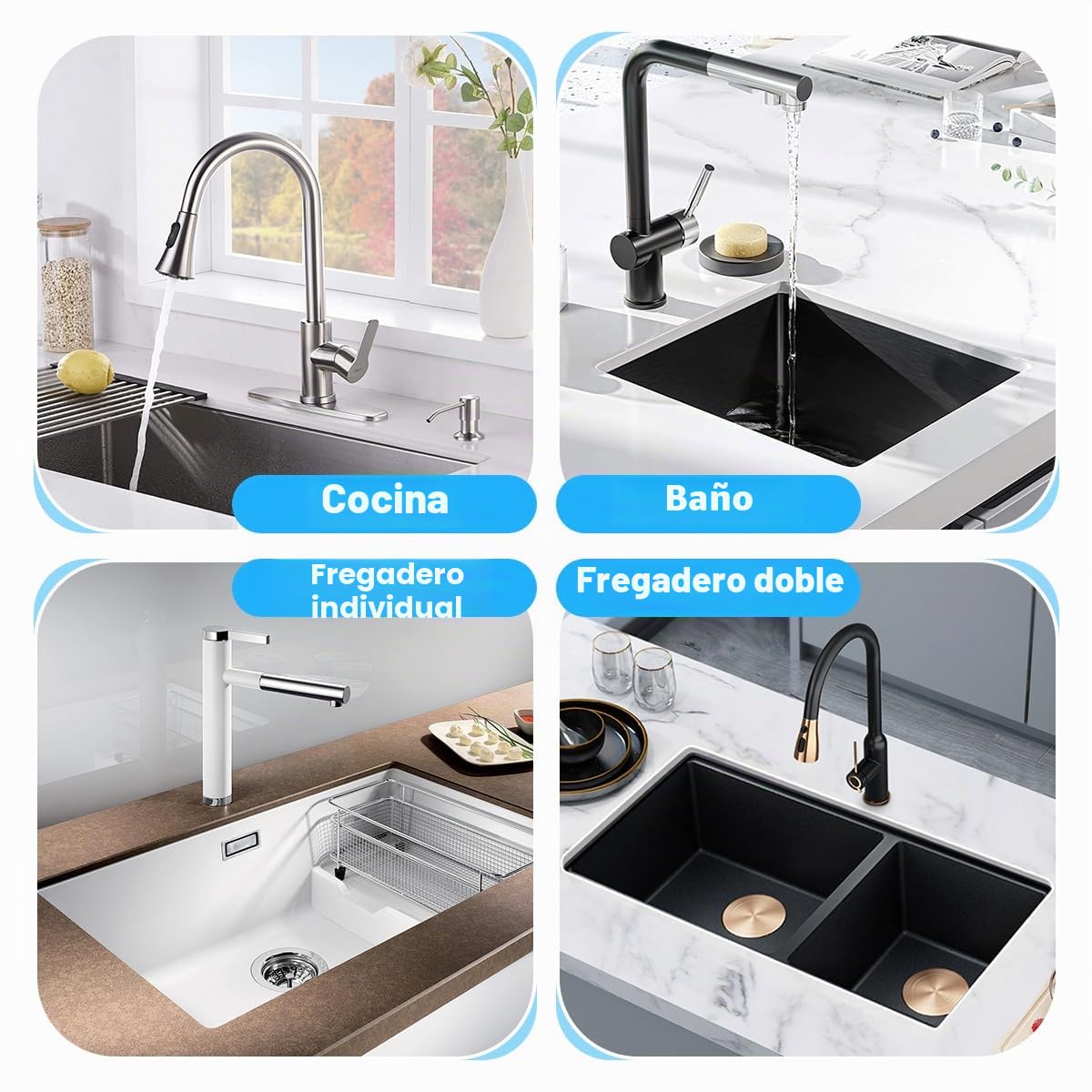 Soportes Para Fregadero Bajo Montaje, 2 Piezas Ajustable Soportes Para Fregadero Bajo Encimera De Acero Inoxidable, Kit de Instalación Resistente Para Fregadero De Cocina Y Baño (71-100 cm)