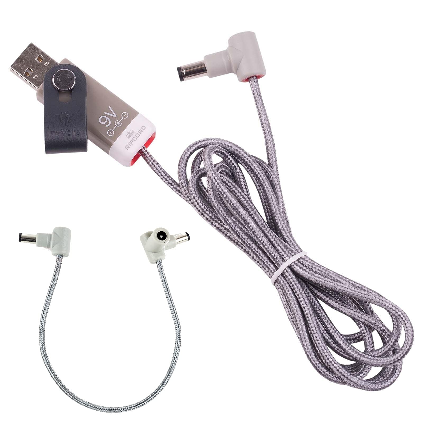 MyVoltsRipcord USB to 9V DC Power Cable Compatible with Electro-Harmonix Sovtek Del. Big Muff Pi Fuzz, Nano Big Muff, Flatiron Fuzz Effects Pedal