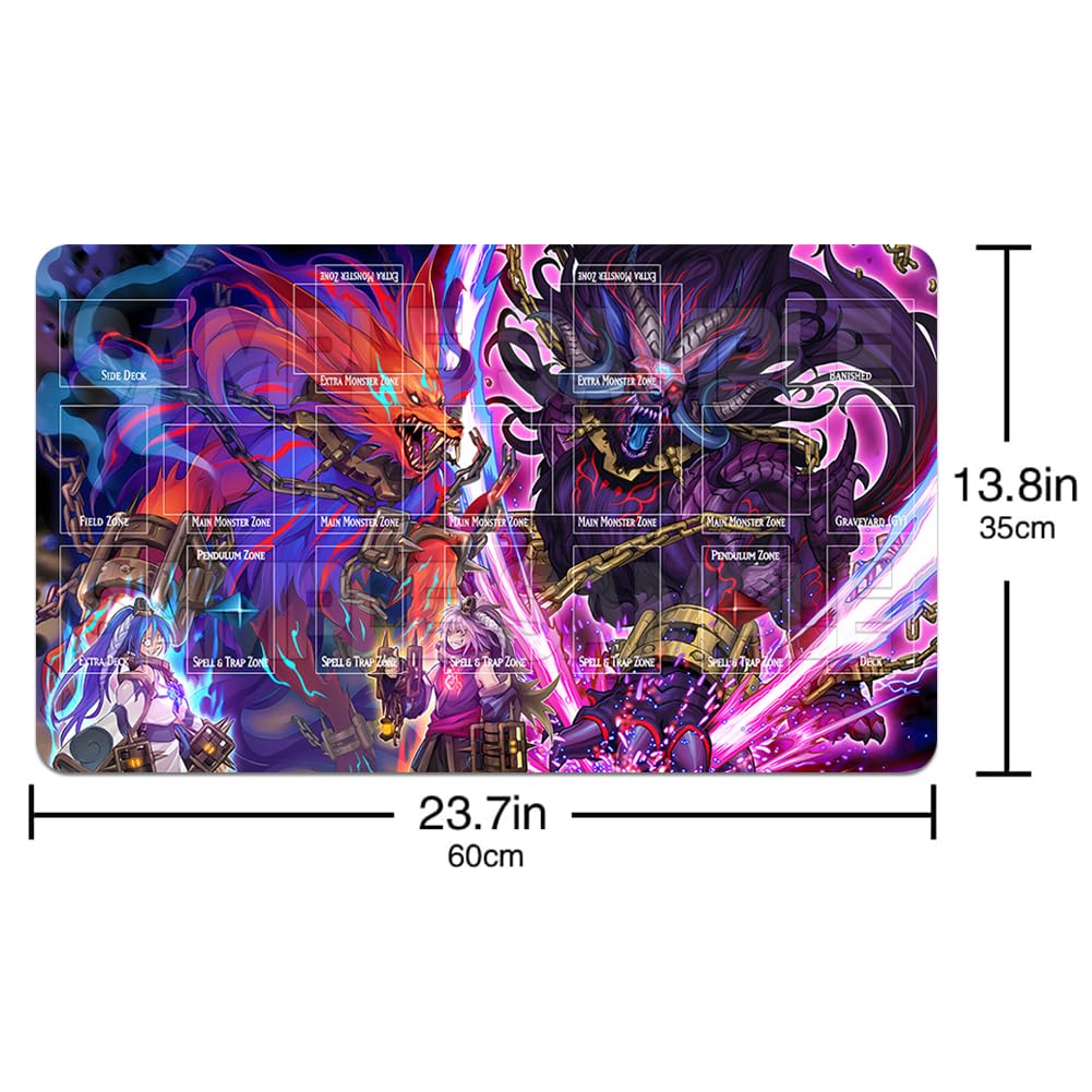 YMILOHOGI Playmat with Zones Terrors of The Netherroot Snake-Eyes