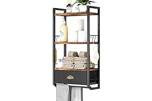 Bathroom Shelves Over Toilet, Wall Mounted Drawer Storage Organizer