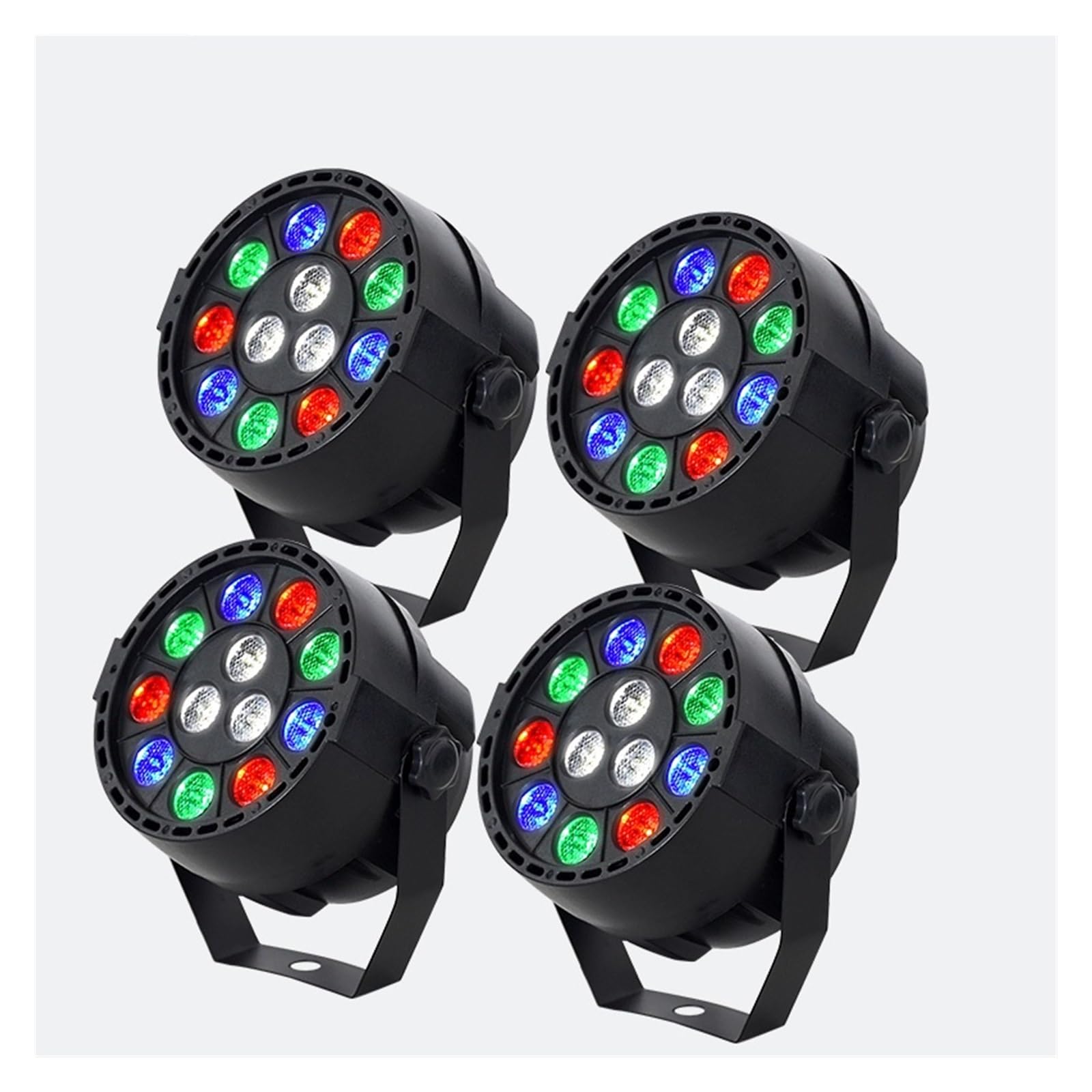 Lampade per illuminazione scenica LED RGBW Par Light DMX Wall Wash Lamp DJ Disco Party Stage Effetto luce for Dance Bar Holiday Wedding Xmas Halloween Decorare per il compleanno dello spettacolo music