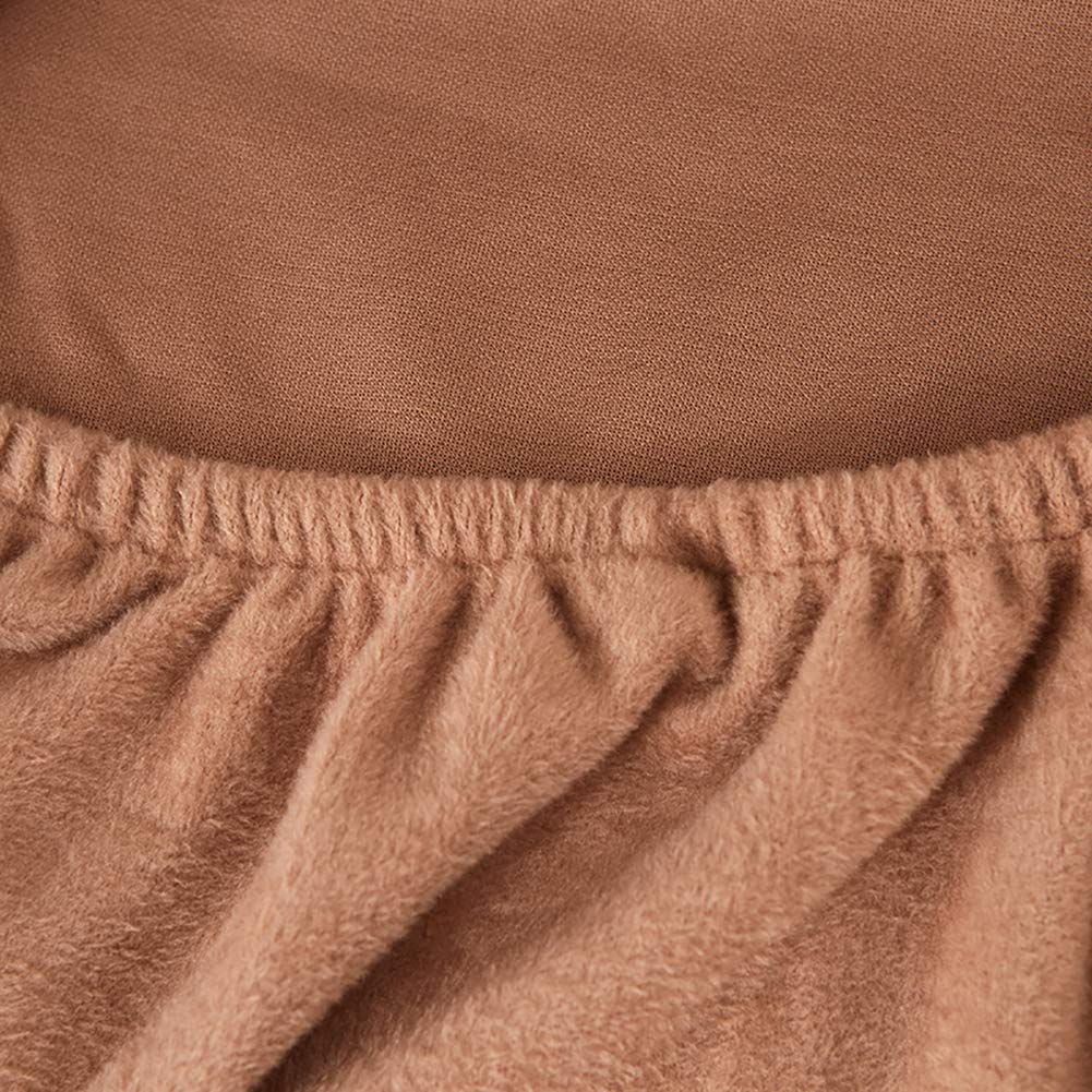 Felpa Cubiertas De Sofá para 1 2 3 4 Cubierta De Sofá,Completo Elásticoidad Couch Protector con Correas,Polvo-Prueba Elástico Soft Couch Cover para Perros Niños-