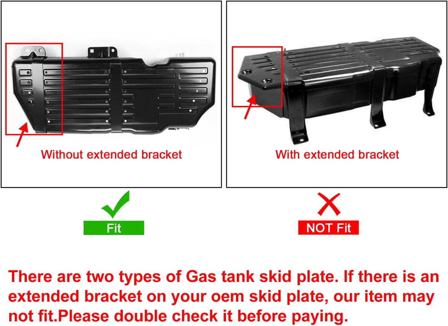 HECASA Fuel Tank Skid Plate Guard Compatible with 2005-2010 Jeep Grand Cherokee 2006 2008 2009 Jeep Commander Replacement for 52090270AF