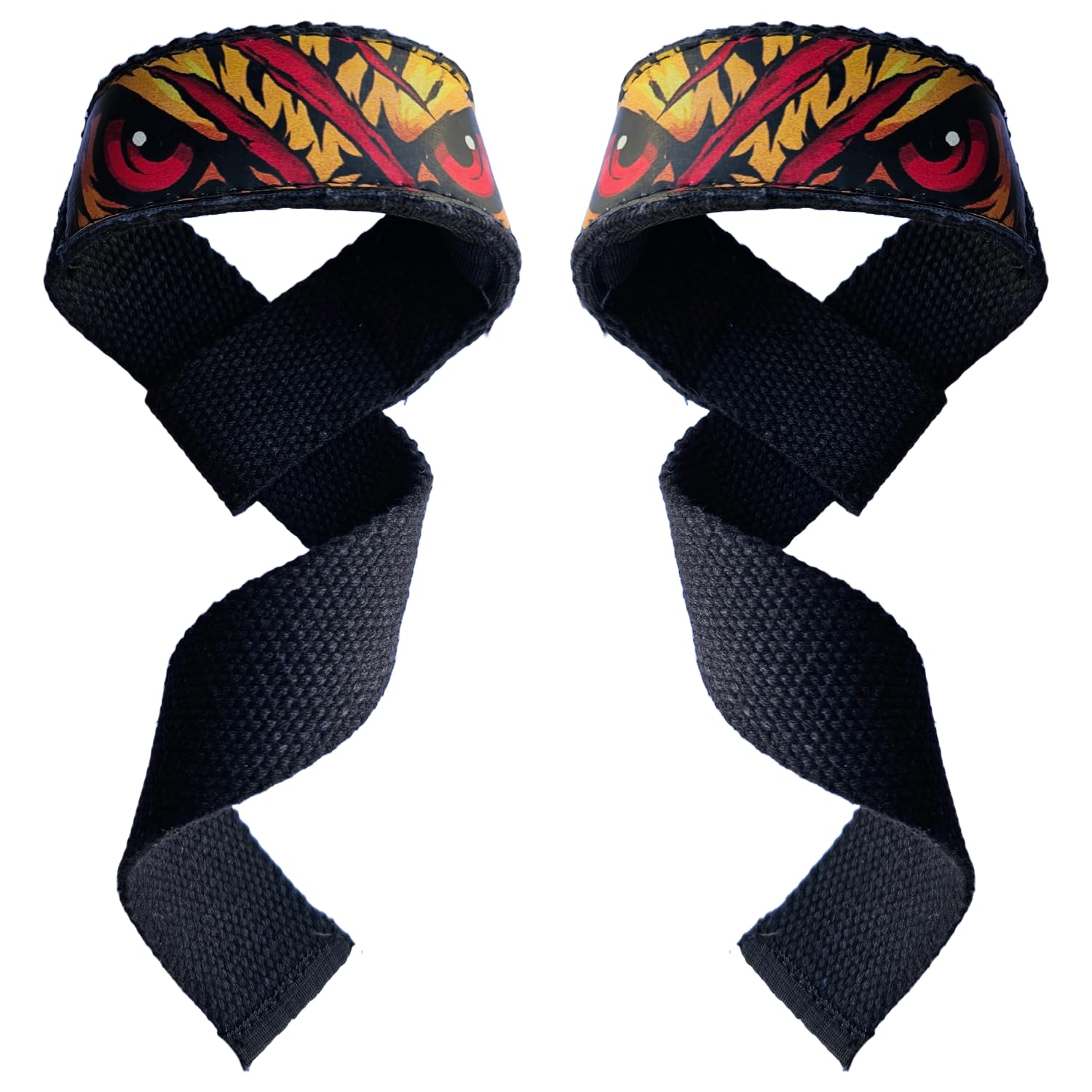 LIFTROOT Tiger Rage Pro Weight Lifting Straps for Gym Men & Women – Heavy Duty Wrist Support Straps for Deadlifts, Powerlifting & Strength Training-picture-28
