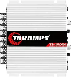 Módulo Taramps TS 400x4 entrada Fio/RCA Branco Amplificador Som Automotivo