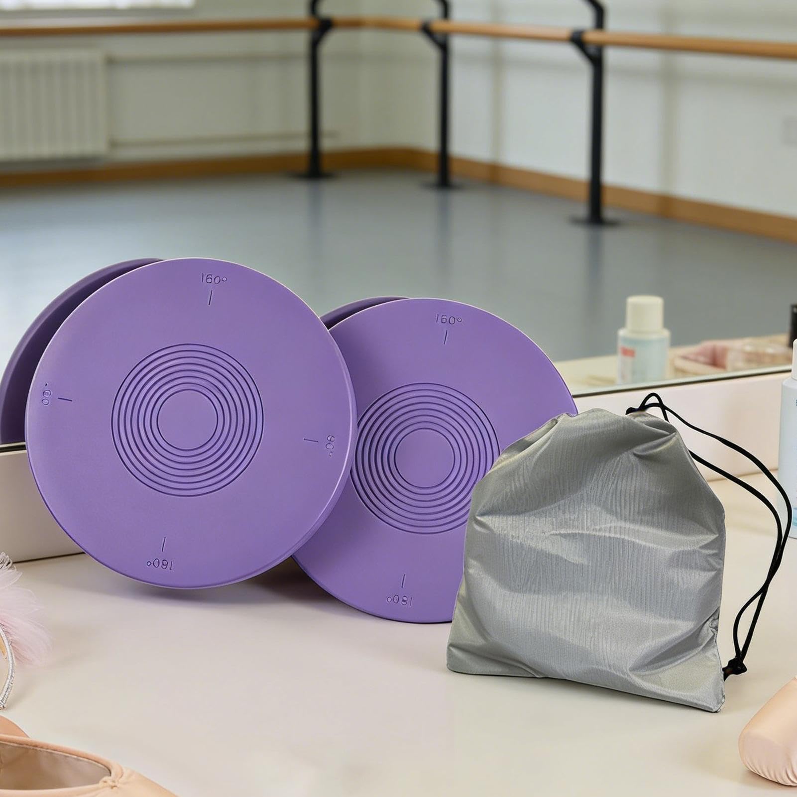Tavola girevole per balletto, fitness ed equilibrio, disco girevole per danza, equilibrio stabilità, per studi di danza, allenamento, riscaldamento, pattinatore su ghiaccio e ginnastica