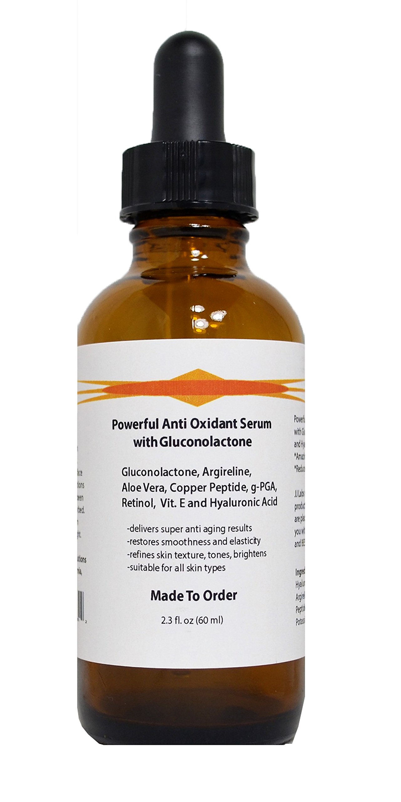 Powerful Anti Oxidant Serum with Gluconolactone and Hyaluronic Acid (2.3oz, Pump Dispenser)