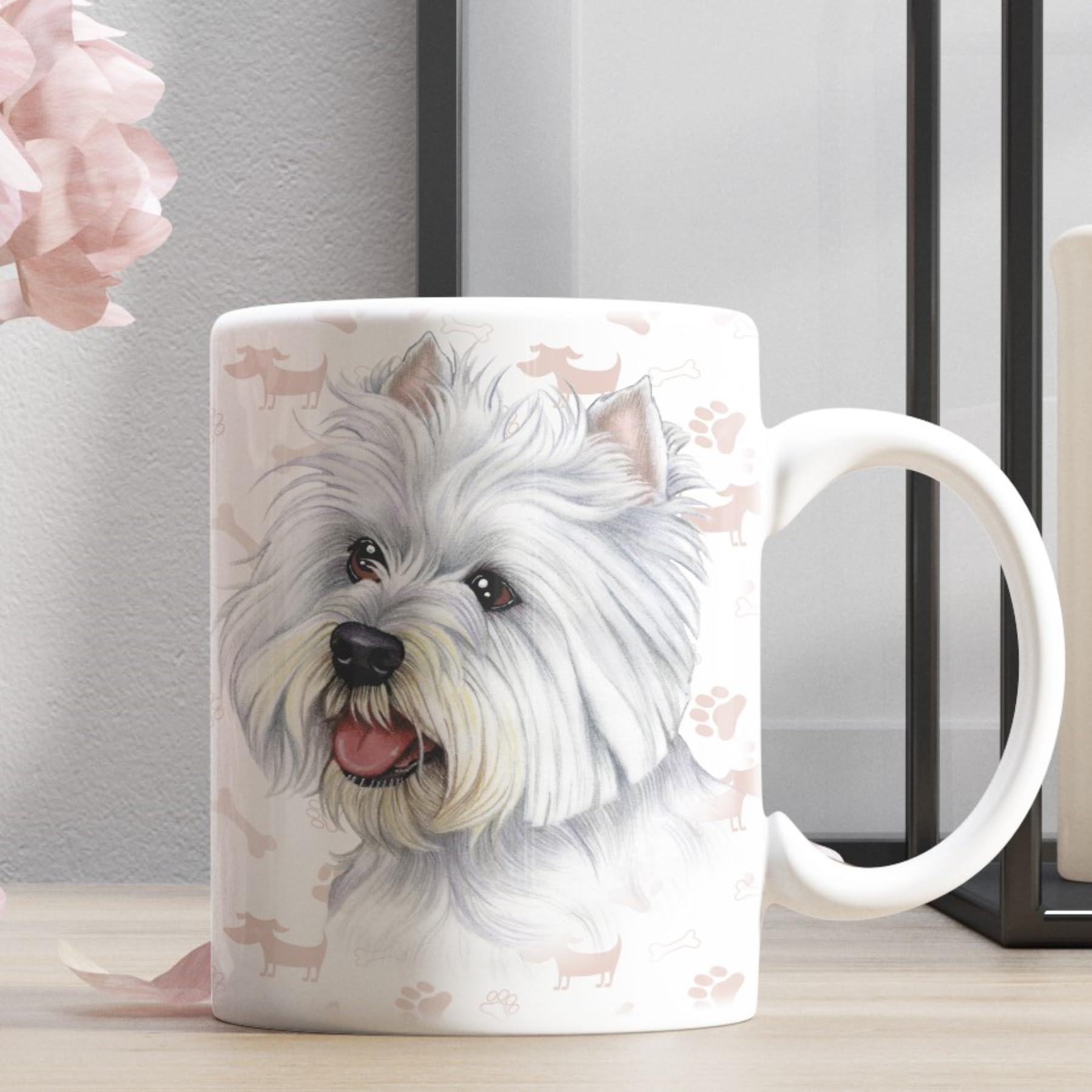 Tasse à Offrir Cadeau Pas Cher - Epagneul Breton \u0026 Coeur – YOMYLE, image size:1800x1800