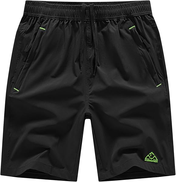 Gopune メンズ アウトドアパンツ 吸汗速乾ズボン スポーツ ランニング ズボン ファスナーポケット付き - 1