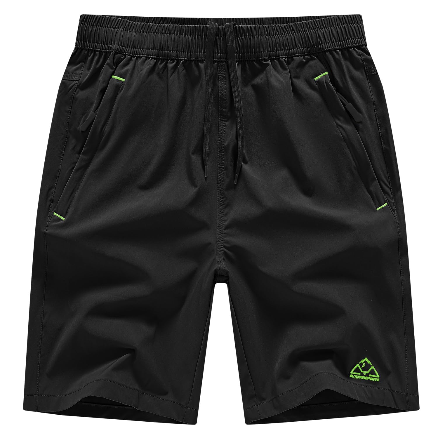 Gopune メンズ アウトドアパンツ 吸汗速乾ズボン スポーツ ランニング ズボン ファスナーポケット付き - 1