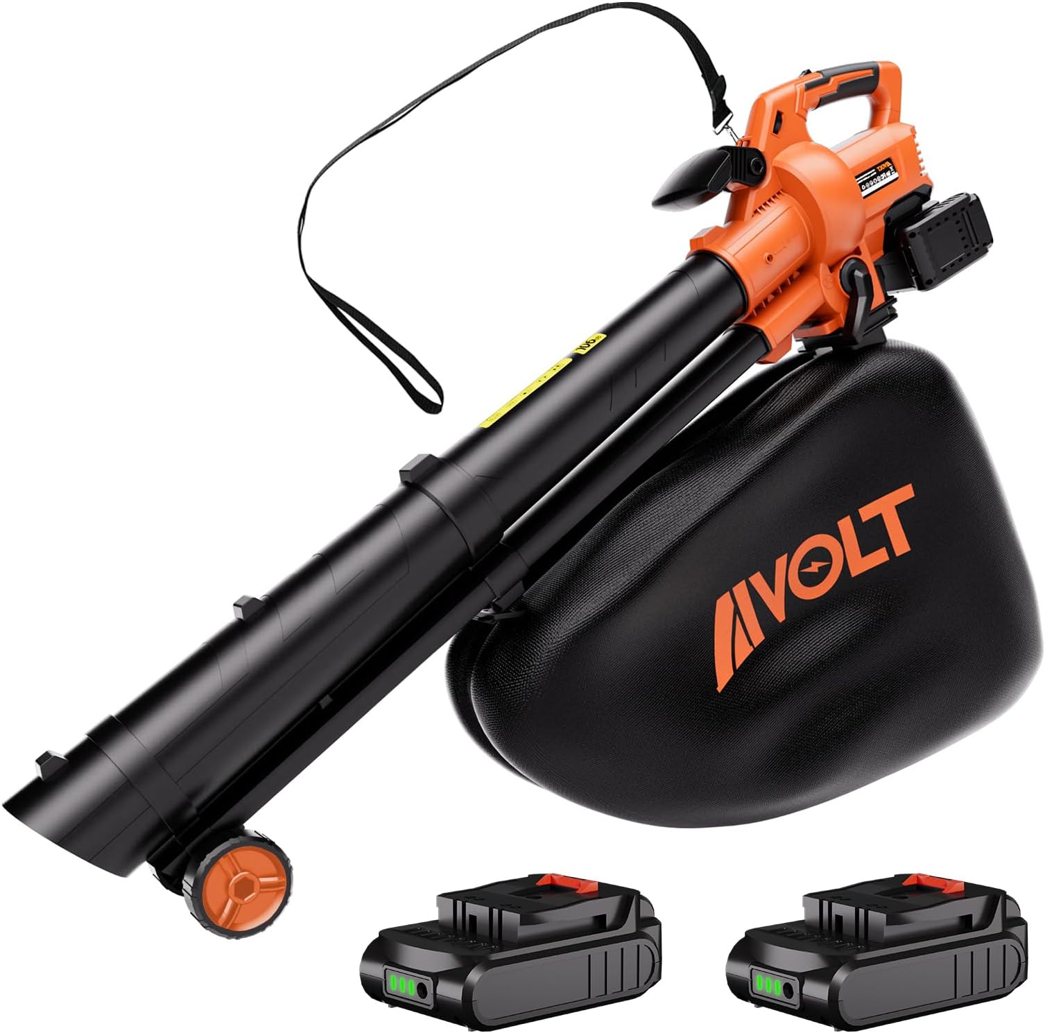 AIVOLT Cordless Leaf Blower Vacuum - 40v Leaf Vacuum 600CFM 150MPH 3 in 1 Leaf Blower, Vacuum, Mulcher with Battery and Charger for Lawn Care and Leaves Blowing