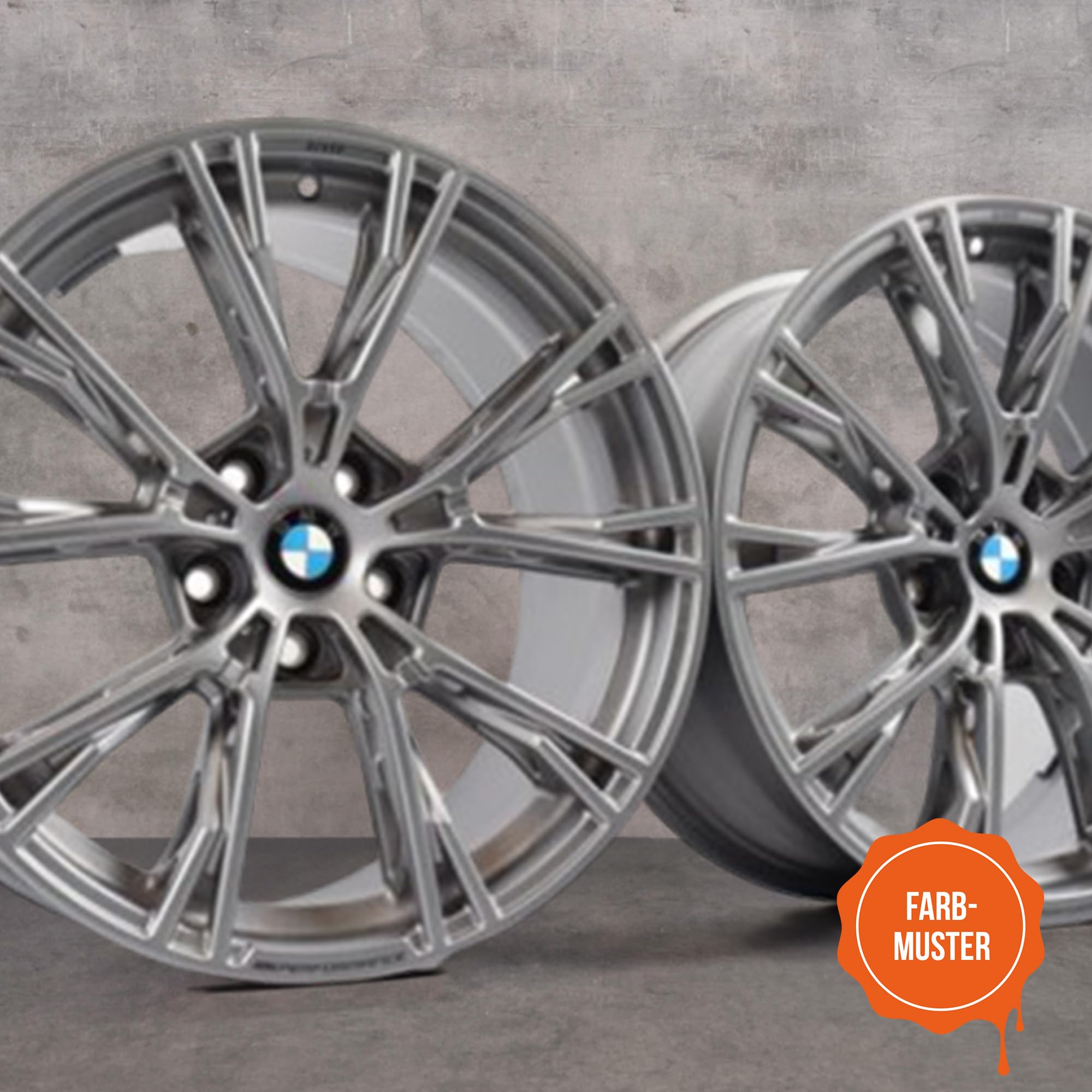Felgenlack | passend für Farbton BMW gunmetal grey WC5T/frozen WC5U | High-Solid | 1K Original OEM Felgenlack | Lackdose 1000 ml | für Reparatur- als auch Komplettlackierung