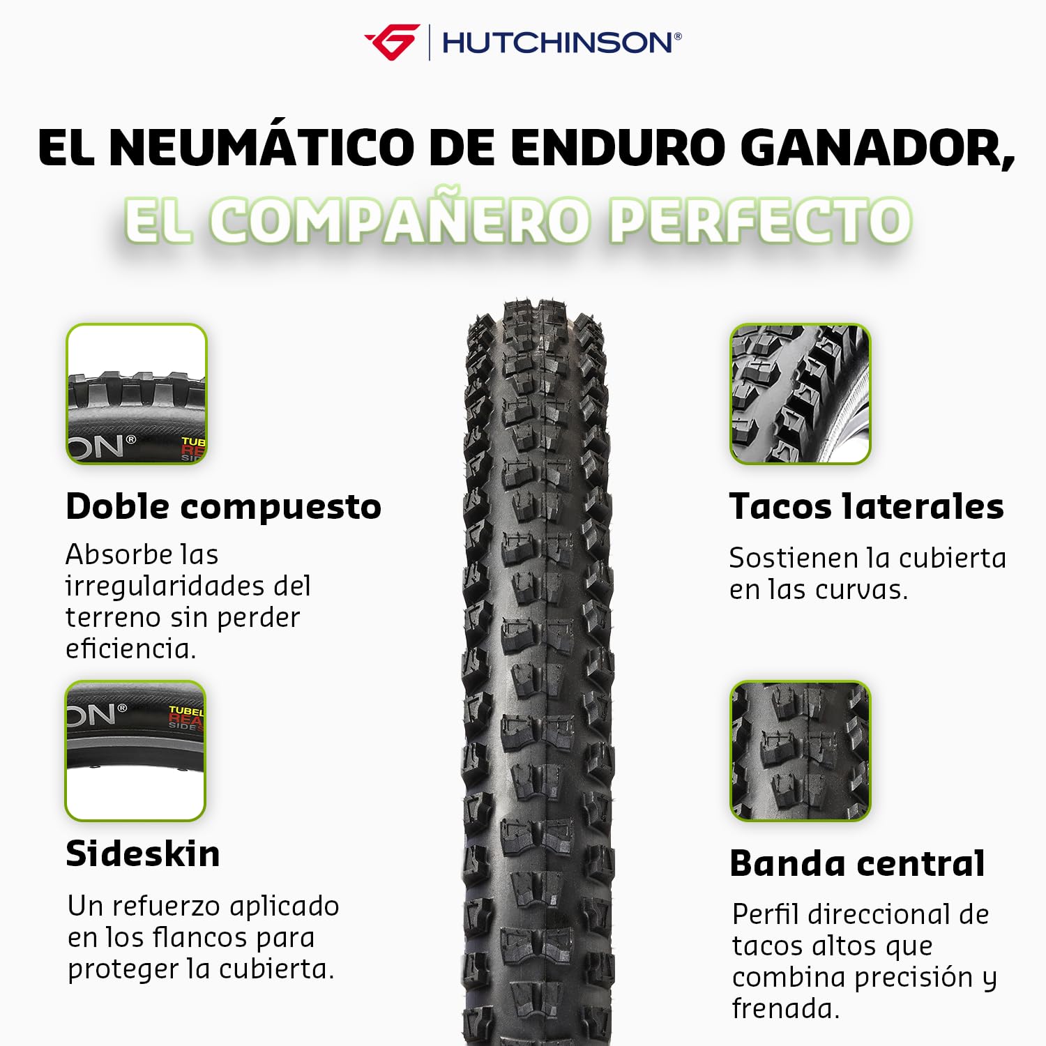 Hutchinson Griffus 2.5 or 2.5 Tubeless Ready Negro