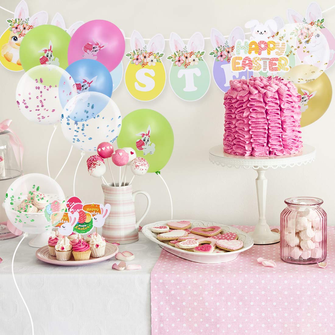 Juego De Decoraciones De Fiesta De Cupleaños De Unicornio, Sui